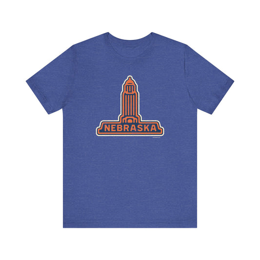 NEBRASKA CAPITOL Unisex Jersey Short Sleeve Tee