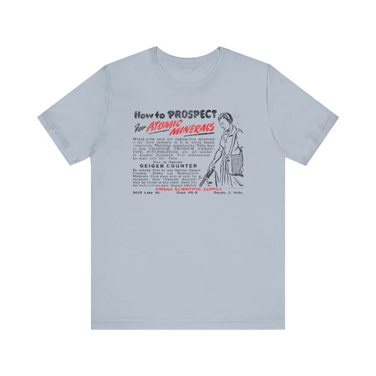 ATOMIC MINERALS (VINTAGE OMAHA AD) Short Sleeve Tee