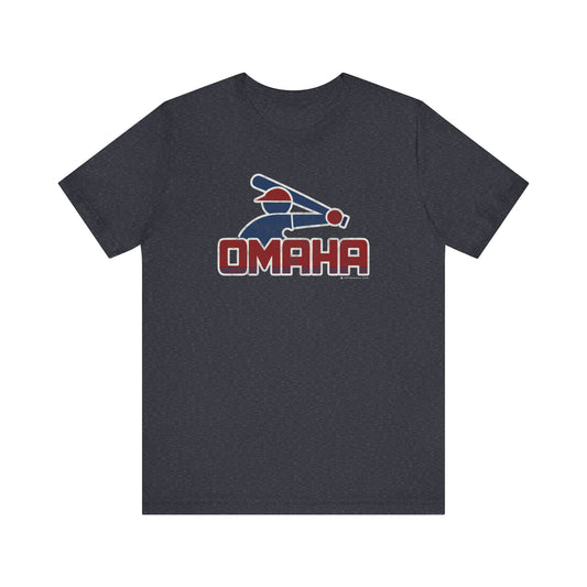 OMAHA RETRO COLLEGE BASEBALL Short Sleeve Tee