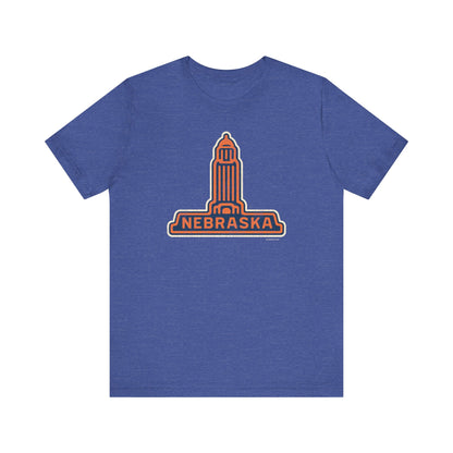 NEBRASKA CAPITOL Unisex Jersey Short Sleeve Tee