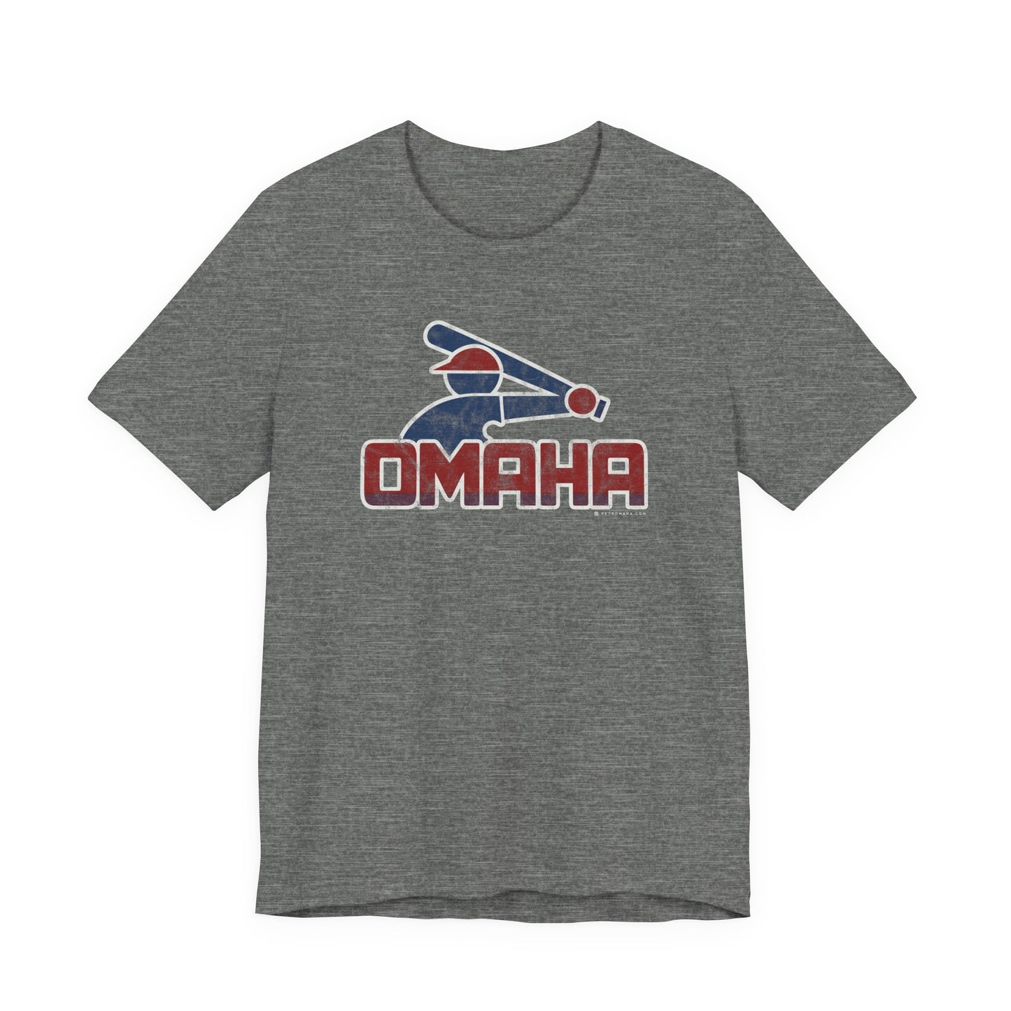 OMAHA RETRO COLLEGE BASEBALL Short Sleeve Tee