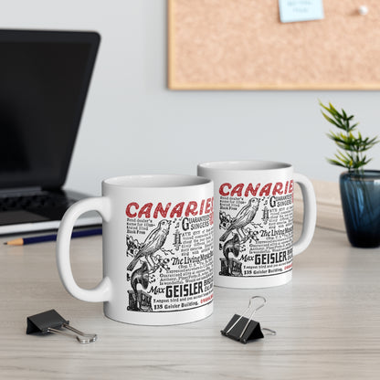 CANARIES $10 (VINTAGE OMAHA AD) Mug 11oz