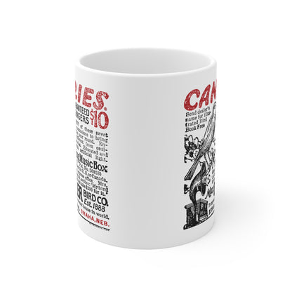 CANARIES $10 (VINTAGE OMAHA AD) Mug 11oz