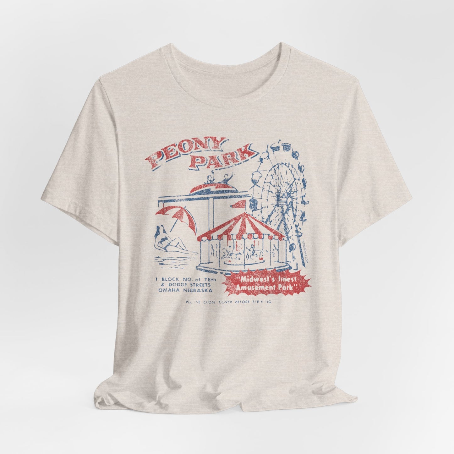 PEONY PARK (matchbook cover) Short Sleeve Tee