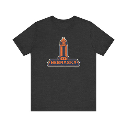NEBRASKA CAPITOL Unisex Jersey Short Sleeve Tee