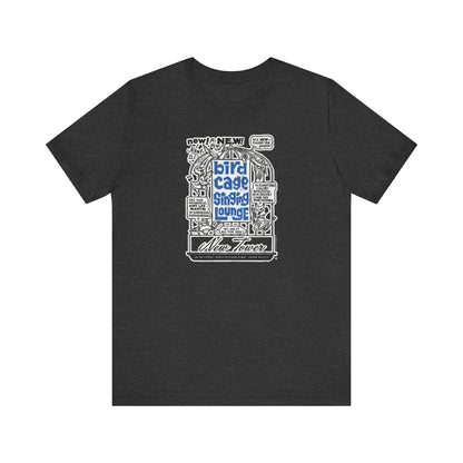 BIRD CAGE SINGING LOUNGE (NEWSPAPER AD) Short Sleeve Tee