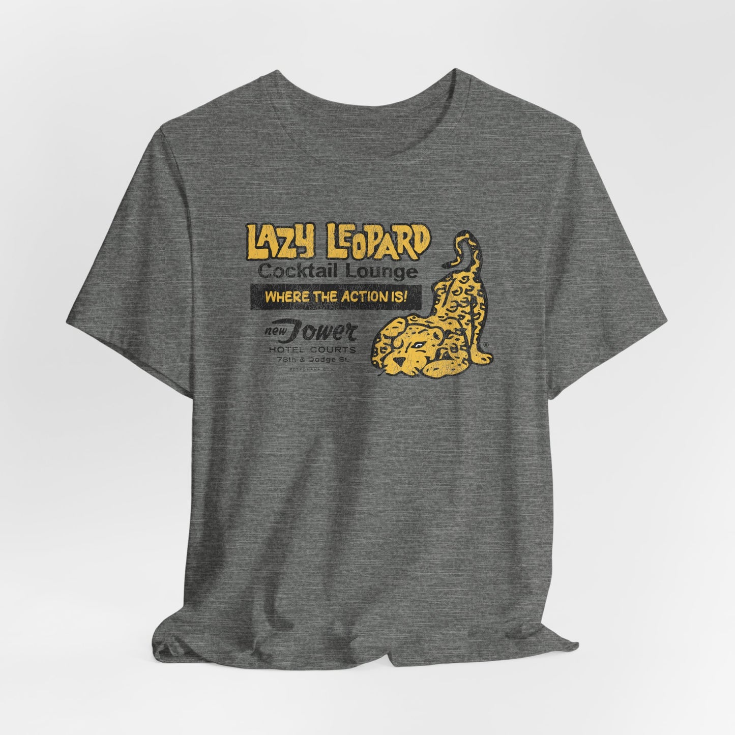 LAZY LEOPARD LOUNGE Tee