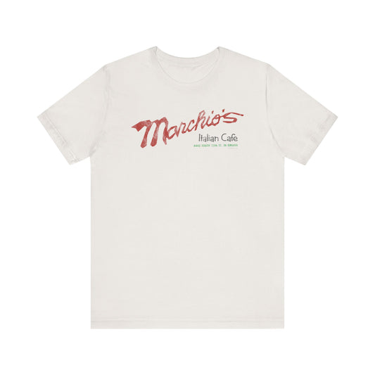 MARCHIO'S ITALIAN CAFE Logotype Short Sleeve Tee