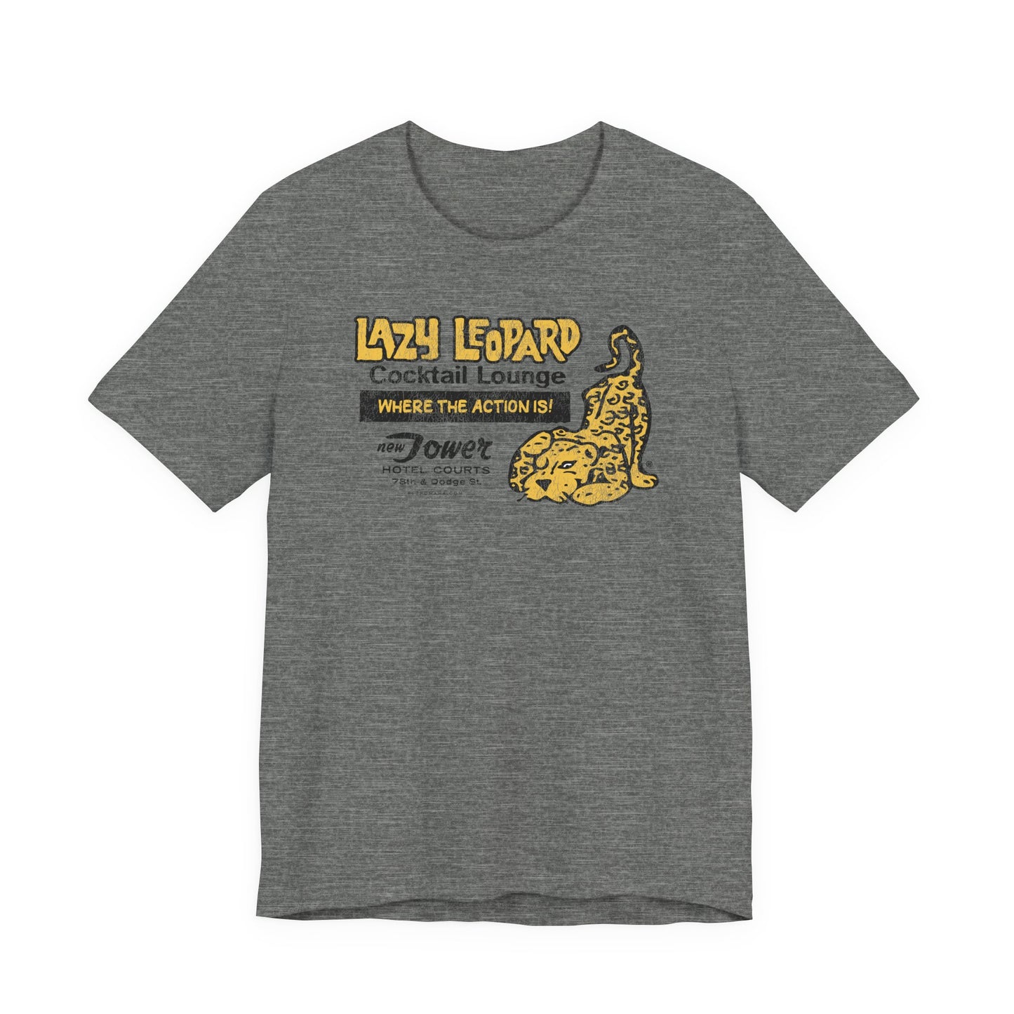 LAZY LEOPARD LOUNGE Tee