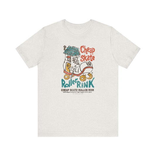 CHEAP SKATE ROLLER RINK Short Sleeve Tee