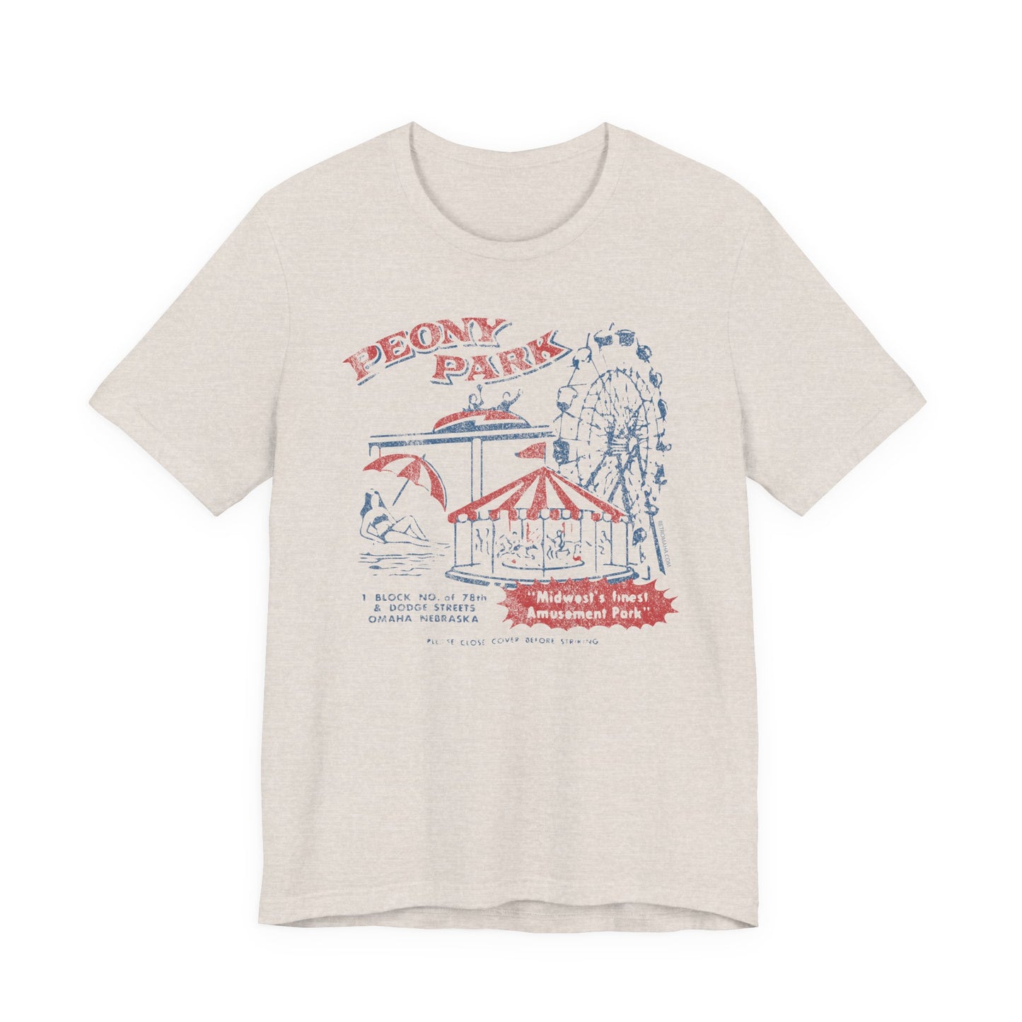 PEONY PARK (matchbook cover) Short Sleeve Tee
