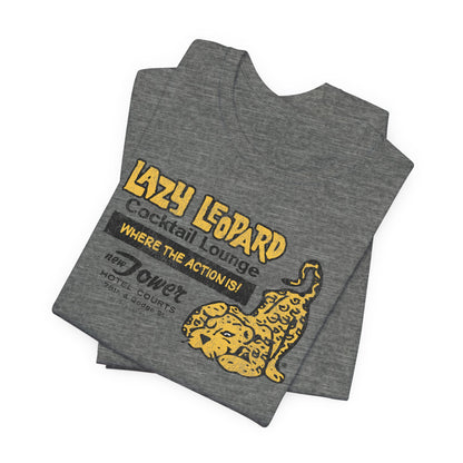LAZY LEOPARD LOUNGE Tee