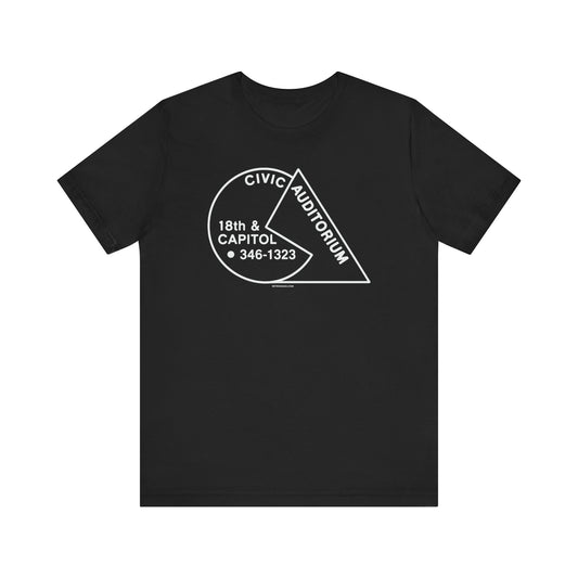CIVIC AUDITORIUM Unisex Jersey Short Sleeve Tee