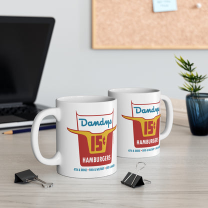 DANDY'S HAMBURGERS Mug 11oz
