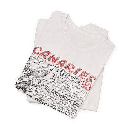 CANARIES $10 (VINTAGE OMAHA AD) Short Sleeve Tee
