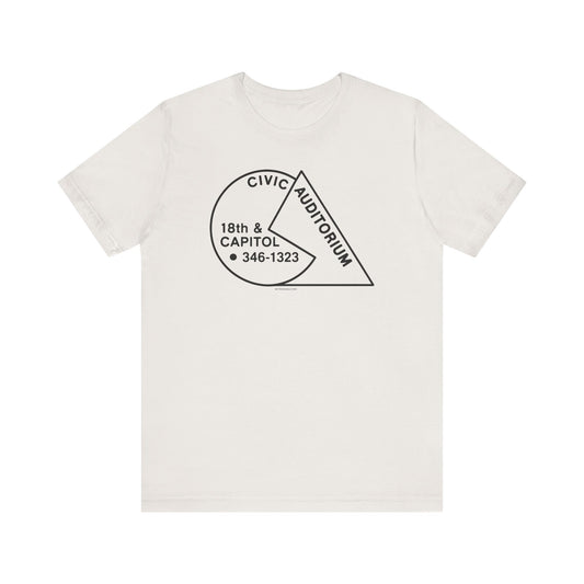 CIVIC AUDITORIUM Unisex Jersey Short Sleeve Tee
