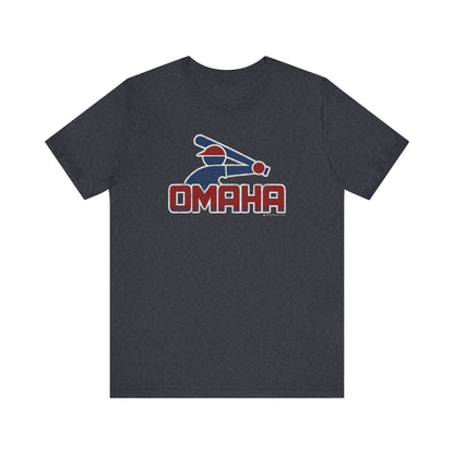 OMAHA RETRO COLLEGE BASEBALL Short Sleeve Tee