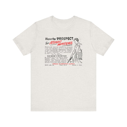 ATOMIC MINERALS (VINTAGE OMAHA AD) Short Sleeve Tee