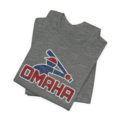 OMAHA RETRO COLLEGE BASEBALL Short Sleeve Tee
